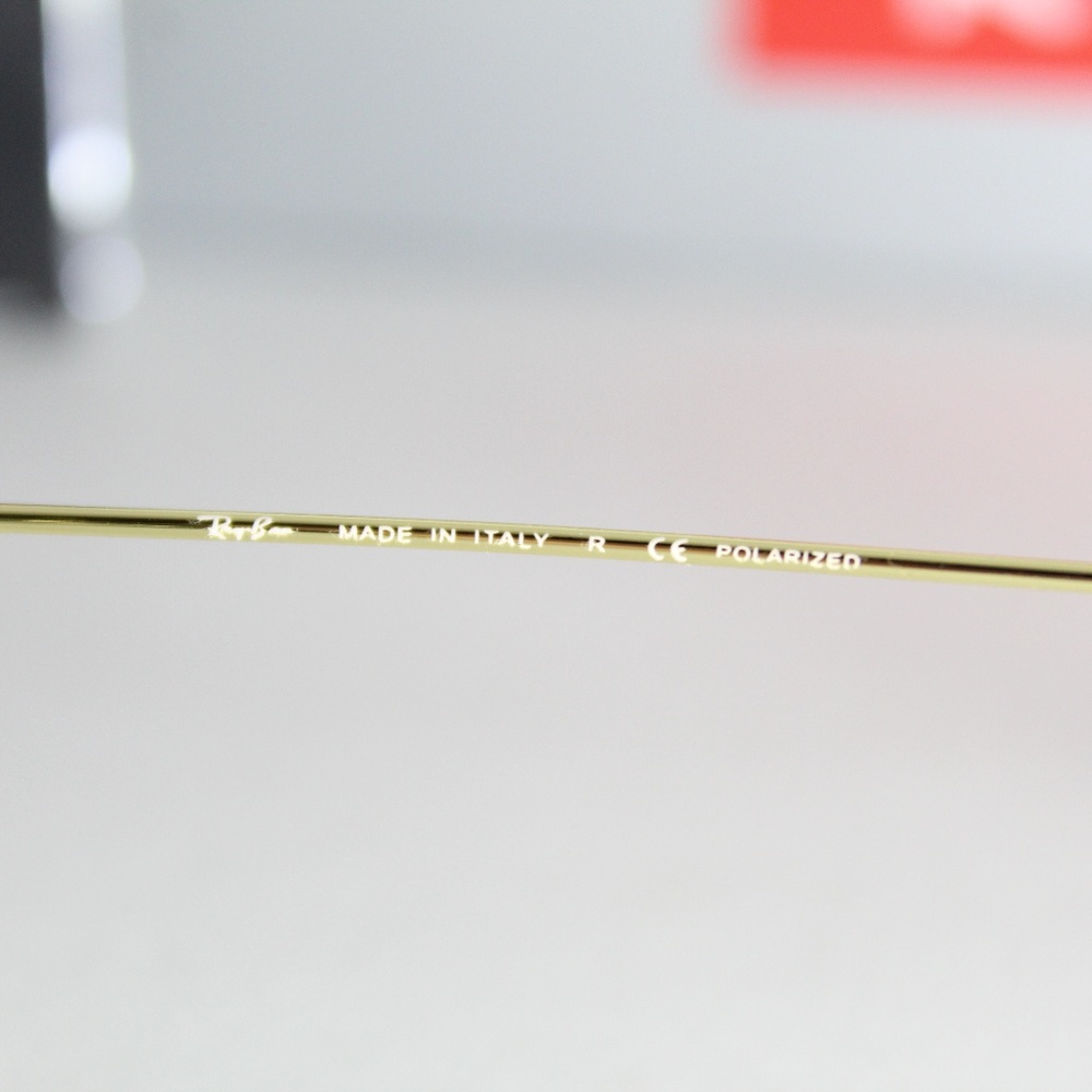 🎁 LAST ONE 🎁  RAYBAN 3025 001/58 POLARIZED GOLD - Picture 7 of 8